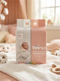 רביעיית מגבונים לתינוק בניחוח סופט קייר - 8 חבילות בקרטון